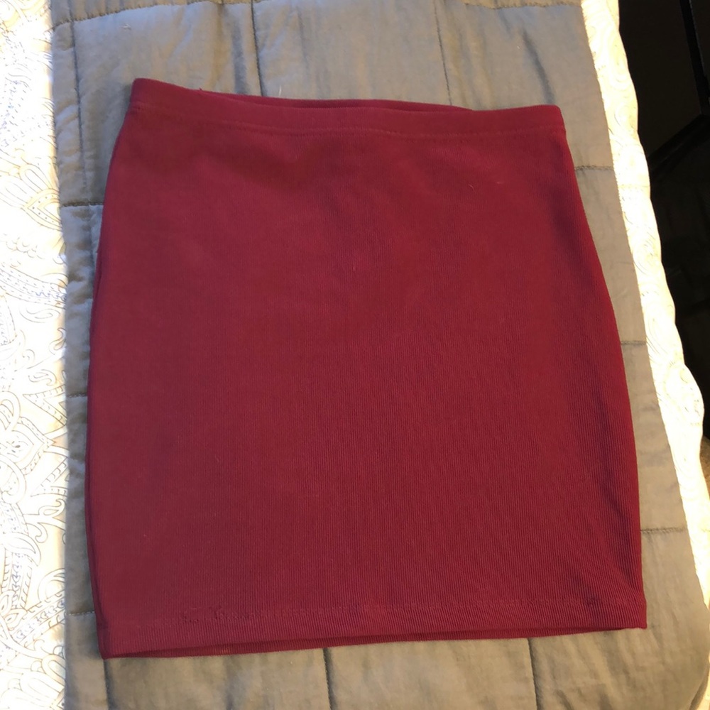Maroon skirt